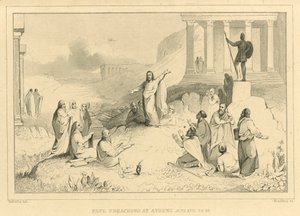Paulus predikt in Athene, Handelingen XVII, 22, 34