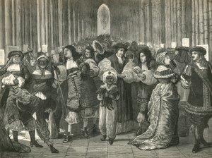 Pauls Walk tijdens het bewind van koning Karel II door English School