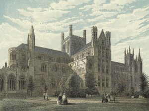 Peterborough Cathedral, noordoostelijk uitzicht door English School