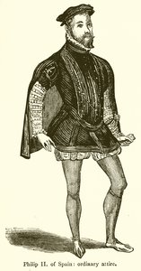 Filips II van Spanje: Gewone Kleding door English School