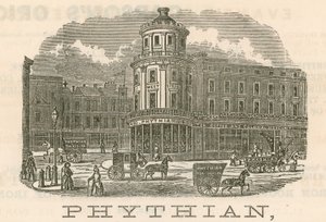 Phythian, groothandel en familie theedealer en buitenlandse magazijnhouder, 430 West Strand en 1-3 King William Street, Londen