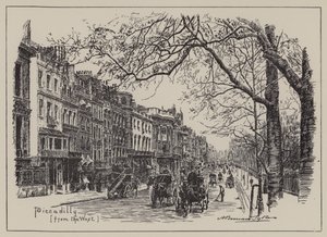 Piccadilly, vanuit het Westen door English School