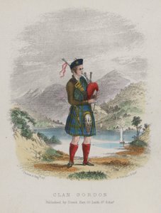 Doedelzakspeler van Clan Gordon, Schotland door English School