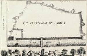 Plan van Bagdad, uit een Engelse vertaling van Les Six Voyages de J.B. Tavernier