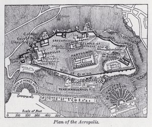 Plan van de Akropolis door English School