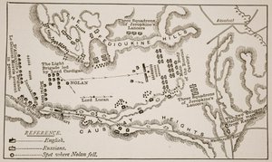 Plan van de Charge van de Lichte Brigade bij Balaclava, 25 oktober 1854