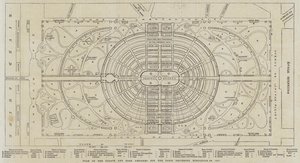 Plan van het Paleis en Park ontworpen voor de Universele Tentoonstelling van Parijs van 1867 door English School