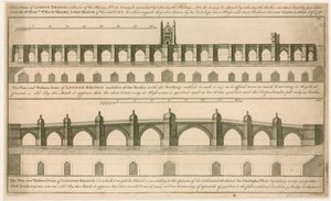 Plannen voor de nieuwe London Bridge door English School