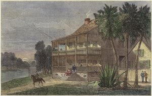 Planterswoning aan de Cumbee-rivier