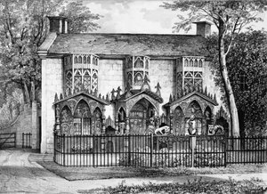 Plas Newyyd, nabij Llangollen, Wales, de zetel van Lady Eleanor Butler en Miss Ponsonby