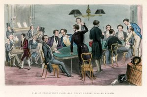 Spel in Crockfords Club, 1843; Graaf D