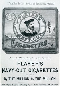 Players Navy Cut Sigaretten, 20e eeuw
