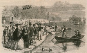 Pleziervaartuigen op het water in Regents Park
