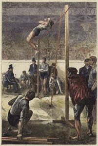 Polsstokhoogspringen in de Agricultural Hall