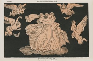 Politiek beeldverhaal (kleurenlitho)