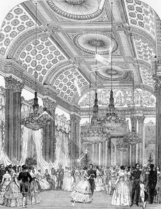 Polka Dans op een staatsbal in Buckingham Palace, 1848