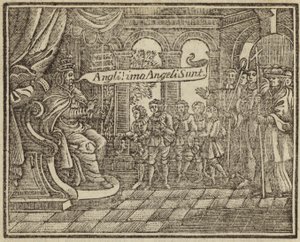 Paus Gregorius en de Angeli: Gregorius de Grote ontmoet Angelsaksische jongeren op een slavenmarkt door English School