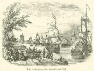 Haven van Rochelle, 1650 door English School