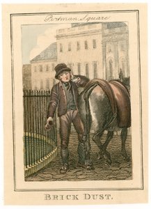 Portman Square. Baksteenstof door English School