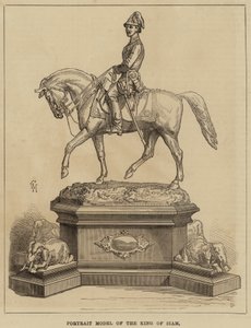 Portretmodel van de koning van Siam