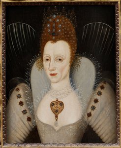 Portret van koningin Elizabeth I van Engeland door English School