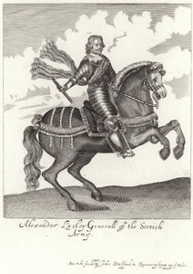 Portret van Alexander Leslie, Graaf van Leven door English School