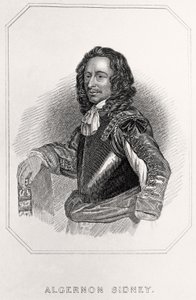 Portret van Algernon Sidney door English School