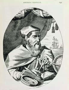 Portret van Amerigo Vespucci (1454-1512) uit 