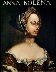 Portret van Anne Boleyn door English School