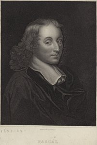 Portret van Blaise Pascal door English School