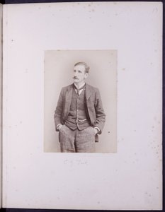 Portret van CJ Tait, ca 1900 (z/w foto) door English School