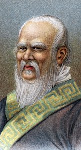 Portret van Confucius (551-479 v.Chr.) - Uit de serie Leaders of Men. door English School