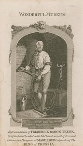 Portret van Frederick Baron Trenk door English School