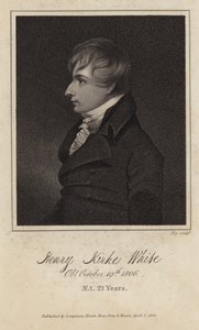Portret van Henry Kirke White door English School