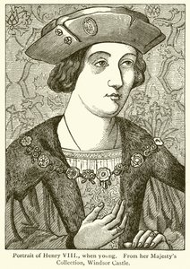 Portret van Hendrik VIII, toen Jong door English School