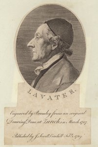 Portret van Johann Kaspar Lavater door English School