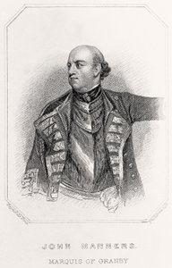 Portret van John Manners, Markies van Granby door English School