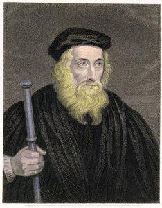 Portret van John Wycliffe (ca.1330-84) gegraveerd door James Posselwhite na een prent van G. White, uitgegeven door William Mackenzie