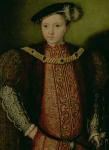 Portret van Koning Edward VI (1537-53) 16e eeuw