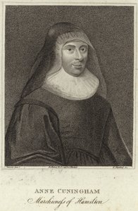 Portret van Lady Ann Cunningham, Markiezin van Hamilton door English School