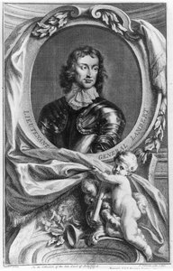 Portret van luitenant-generaal John Lambert (1619-83) gegraveerd door Jacobus Houbraken (1698-1780) door English School