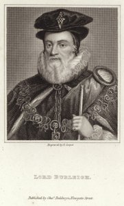 Portret van Lord Burleigh door English School