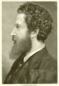 Portret van Lord Lytton door English School