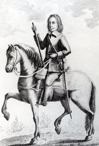 Portret van Generaal-majoor Desborough te paard