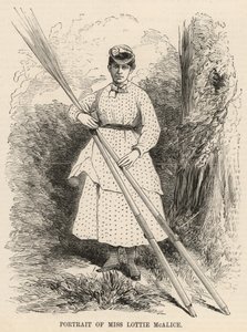 Portret van Miss Lottie McAlice