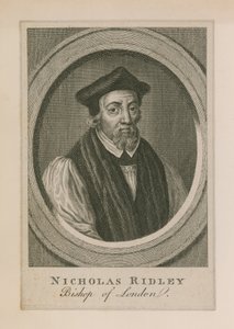 Portret van Nicholas Ridley door English School