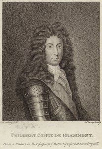 Portret van Philibert, Graaf van Gramont door English School