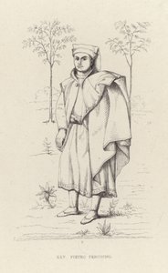 Portret van Pietro Perugino door English School