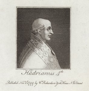 Portret van Paus Adrianus IV door English School