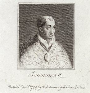 Portret van Paus Johannes VIII